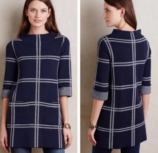 Anthropology MOTH Sweater Tunic Dress,size M