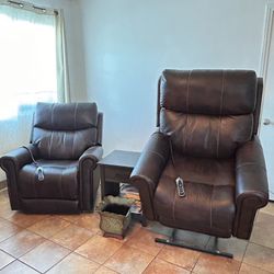 Two Power Lift Recliners 