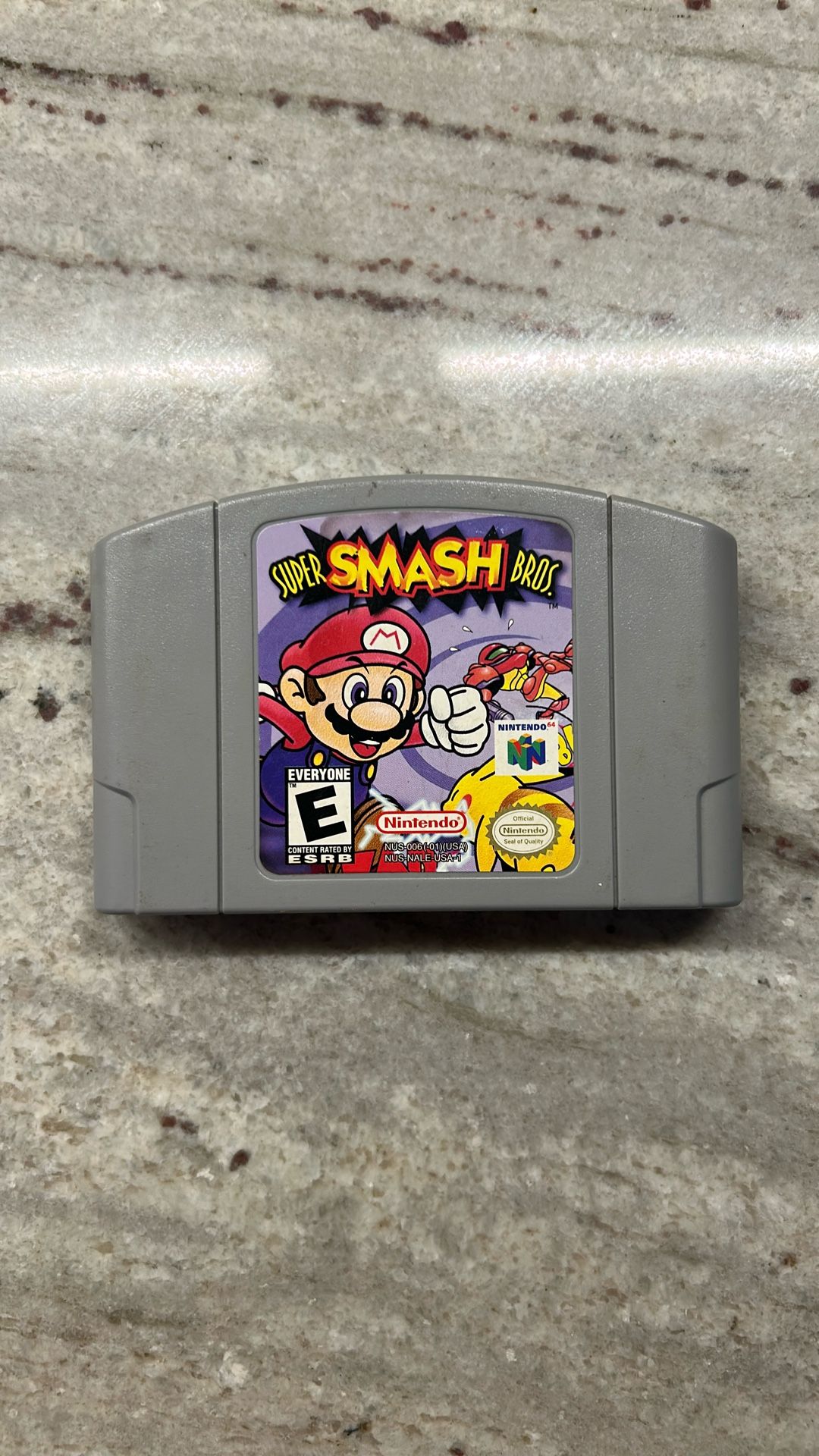Super Smash Bros N64 Cartridge