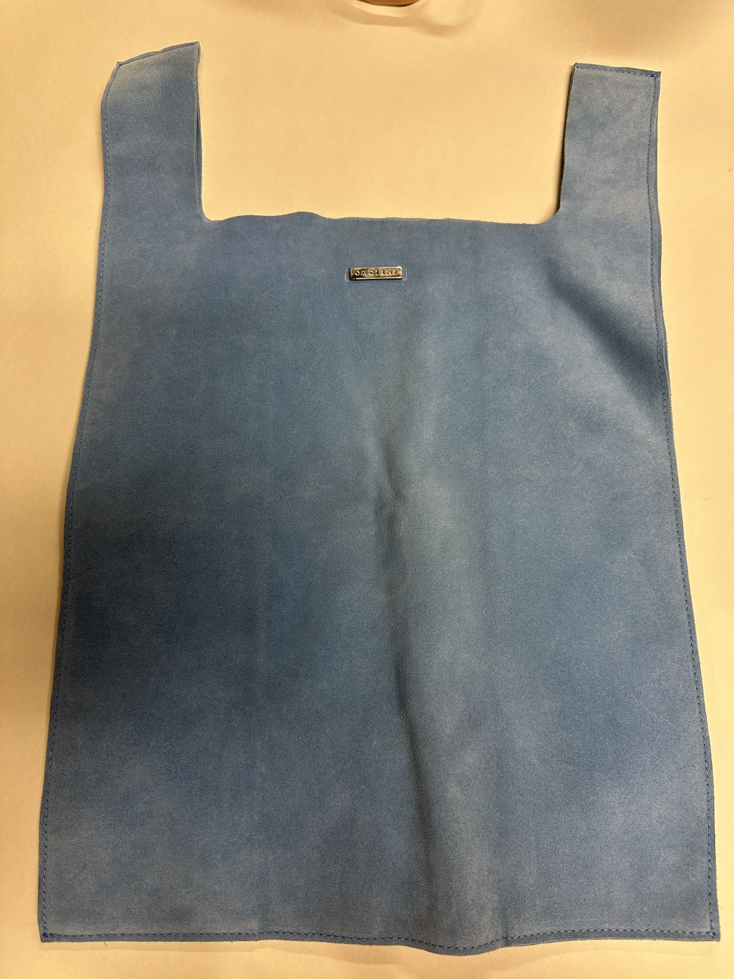 Trendy Blue Suede Bag Tote ORCIANI