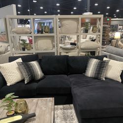 Large Black Sectional