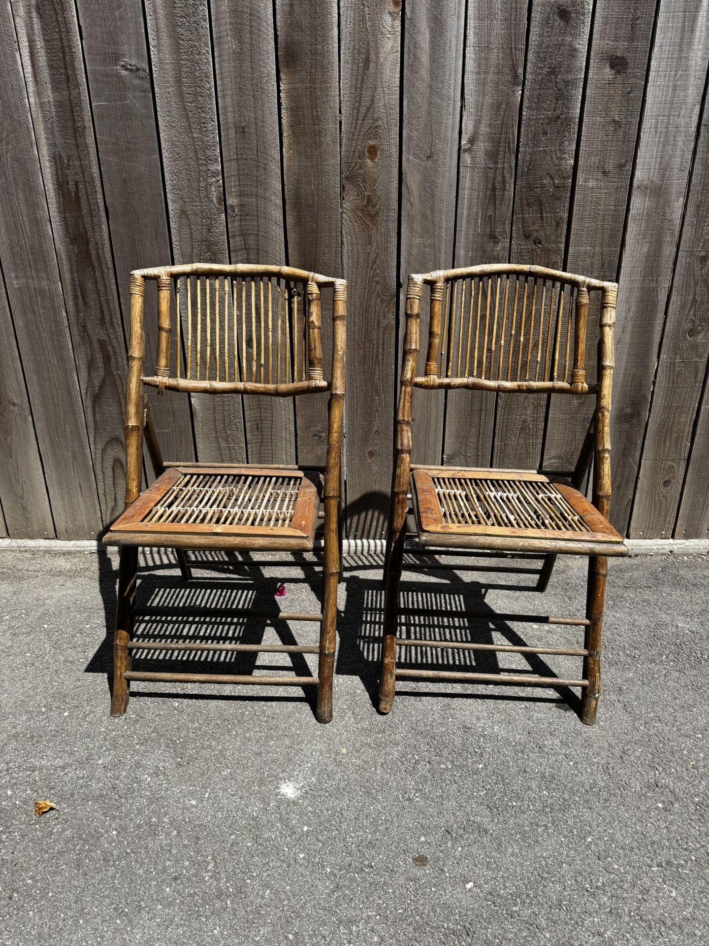 Bamboo Rattan Chairs