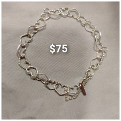 925 Sterling Silver Women's Bracelets/Brasaletes De Plata 925 Para Dama