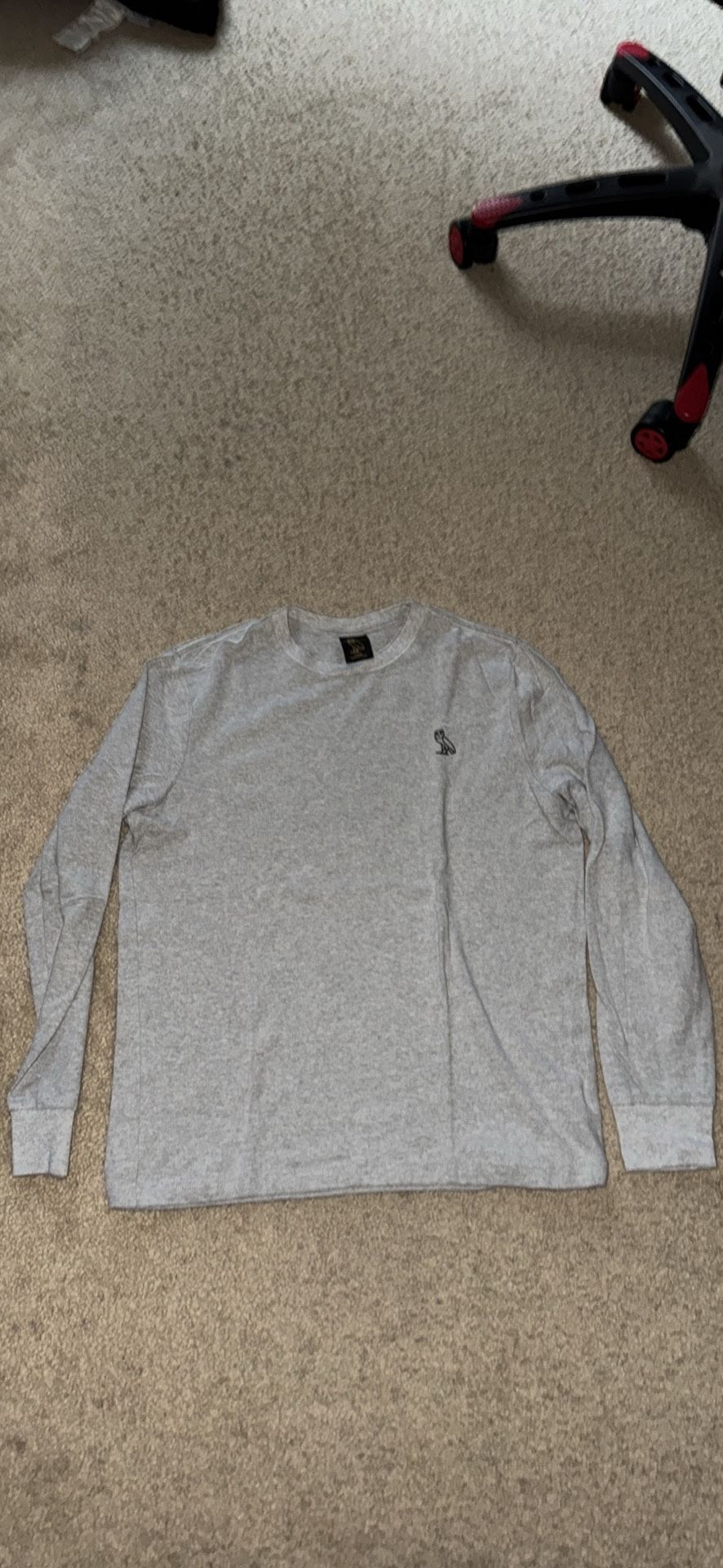OVO Gray Long Sleeve Tee