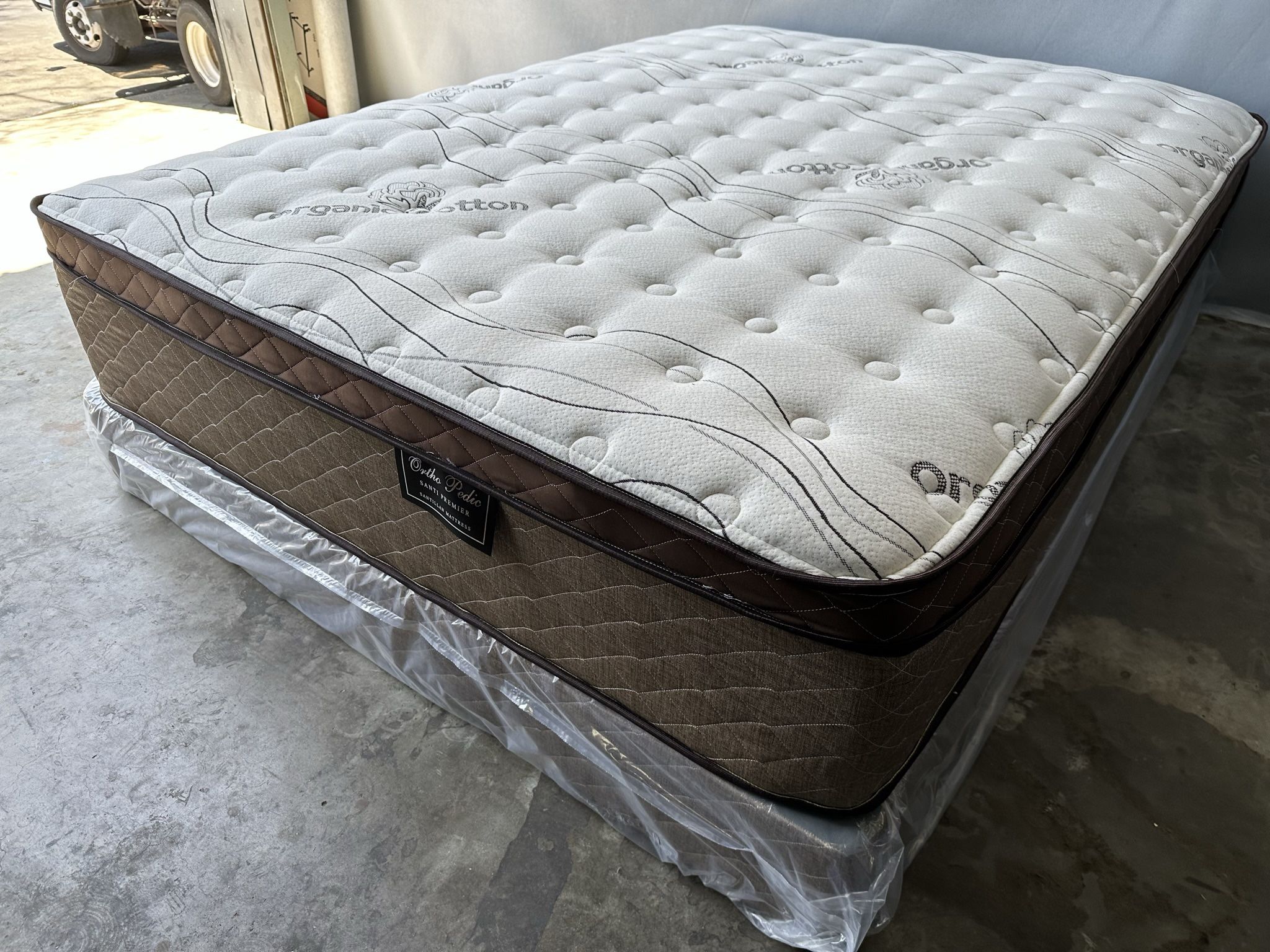 Calking Size Organic Cloud Europillow Top Mattess And Boxspring