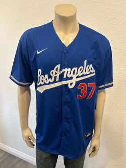 Dodgers #37 Teoscar Hernandez Blue stitched Jersey
