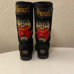 Rare Koolaburra Black Boots Ladies Size 8.5 - 9 