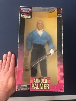 Arnold Palmer sports collectible by starting lineup for timeless treasures from 1998. Must come to Huntington Beach.