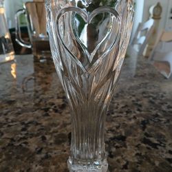 Vintage Deplomb 24% Lead Crystal Bud Vase 