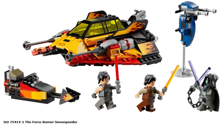 Lego 75414 The Force Burner Snowspeeder.