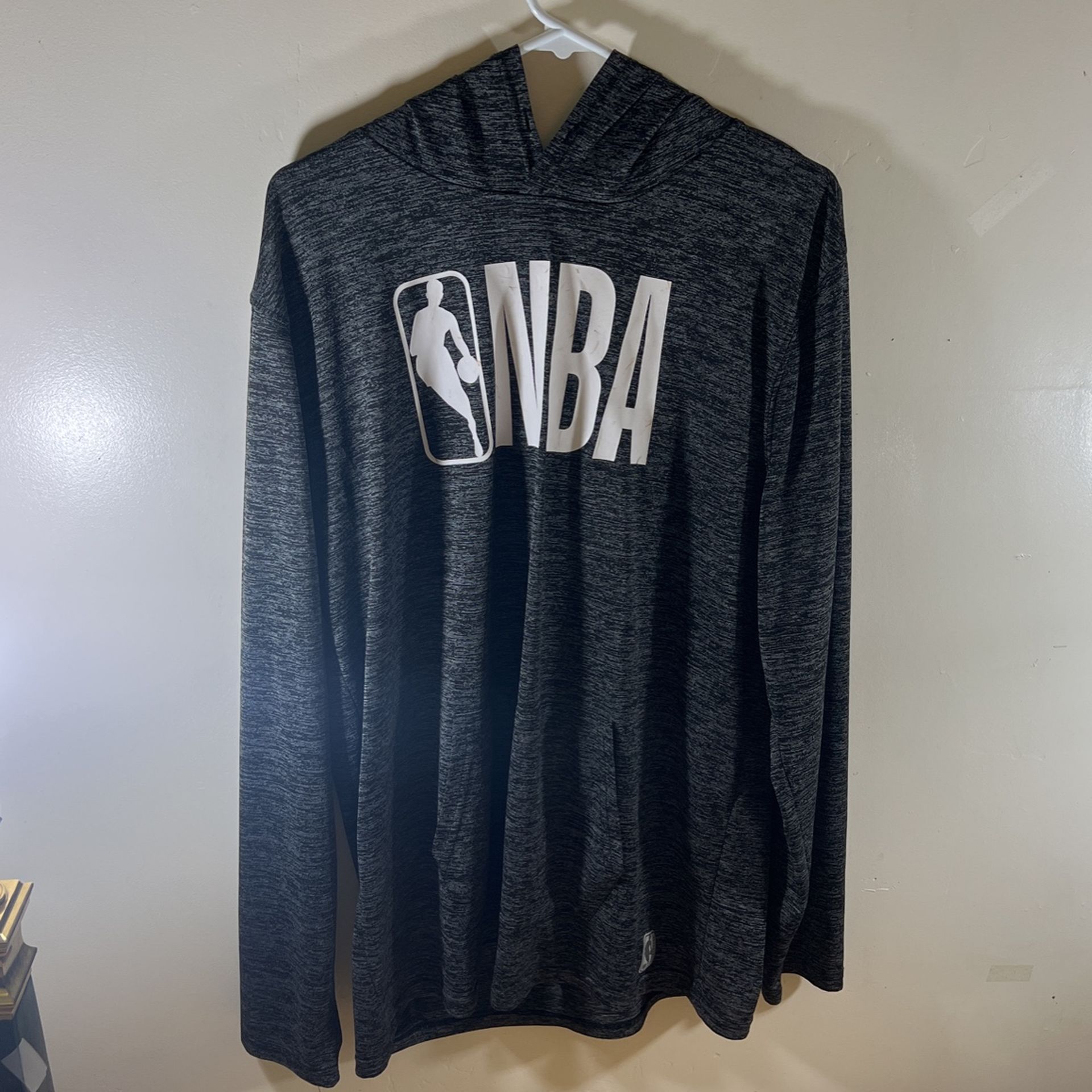 Extra Large NBA Logo hooded shirt jacket