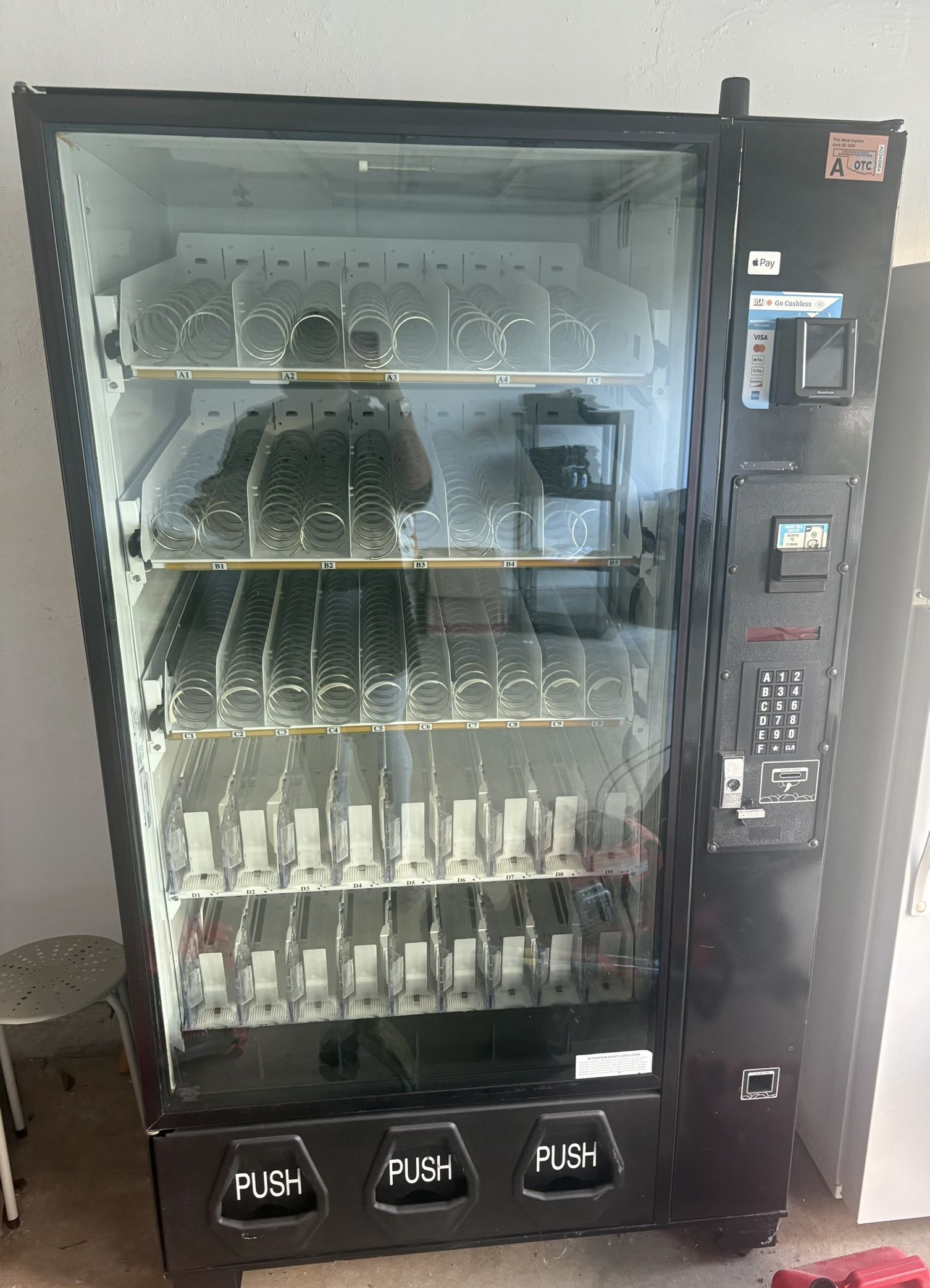 Dixie-Narco Combo Machine for Snacks & Drinks w/ Card Reader