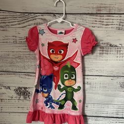 Pink PJ Masks pajama Nightgown size 3t