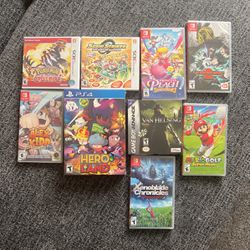Nintendo Switch, PS4, And GBA Games 