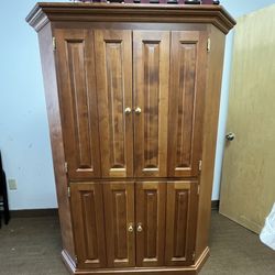 CORNER Armoire. Secretary Desk. TV Cabinet. Adjustable Shelves, Folding Doors. Free to ask, I reply 