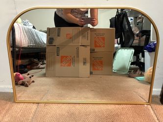 Gold Arch Wall Mirror