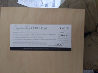 OMNI La Costa Golf Greens Fee Voucher Certificate
