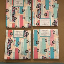 Create It 18"x21" 100% Cotton Fabric Campers Precut Sewing & Craft Fabric, Pink 1 Piece