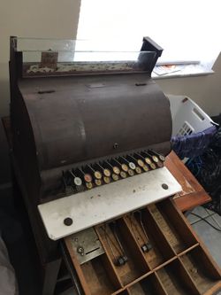 Antique cash register