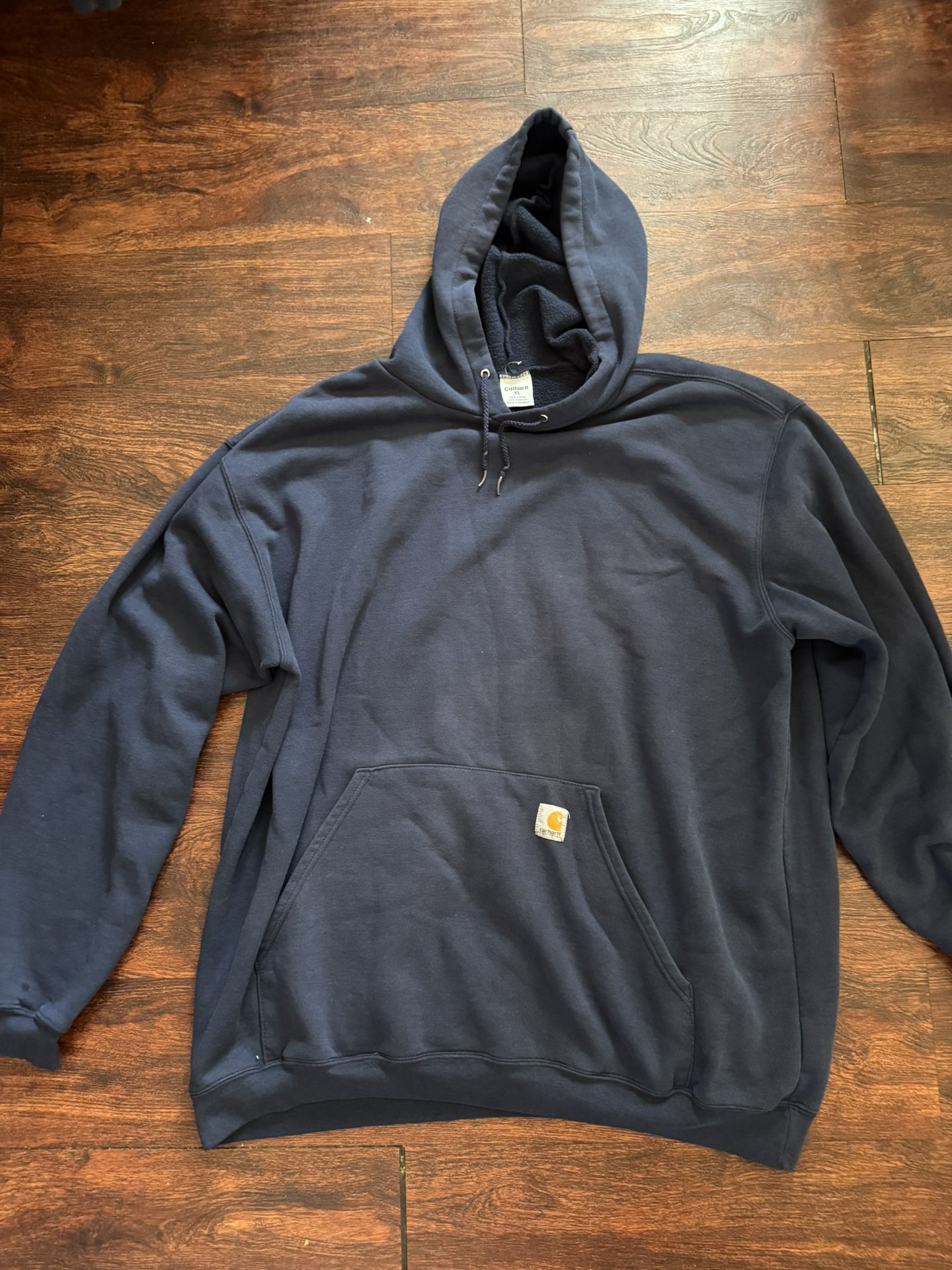 Carhartt Hoodie Navy Blue Jacket XL