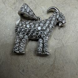 Diamond Goat Pendant 