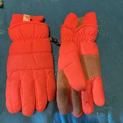  Very Warm Orange Gloves