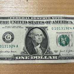 BIRTHDAY 10-13-1924 NOTE DOLLAR BILL
