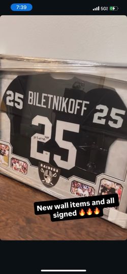 Signed Framed Jerseys SF, As, Raiders
