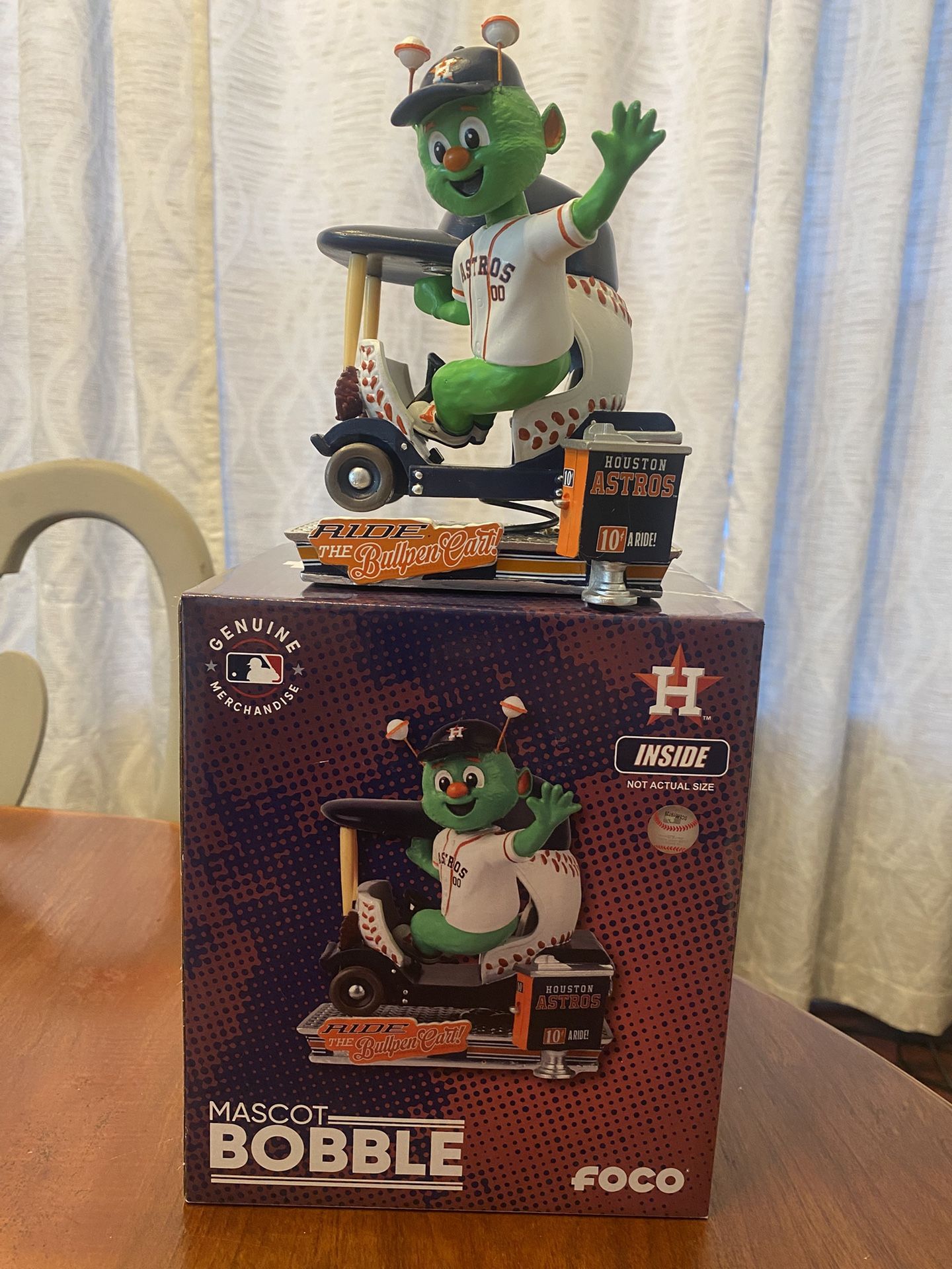 Houston Astros Orbit Bullpen Cart Ride Bobblehead