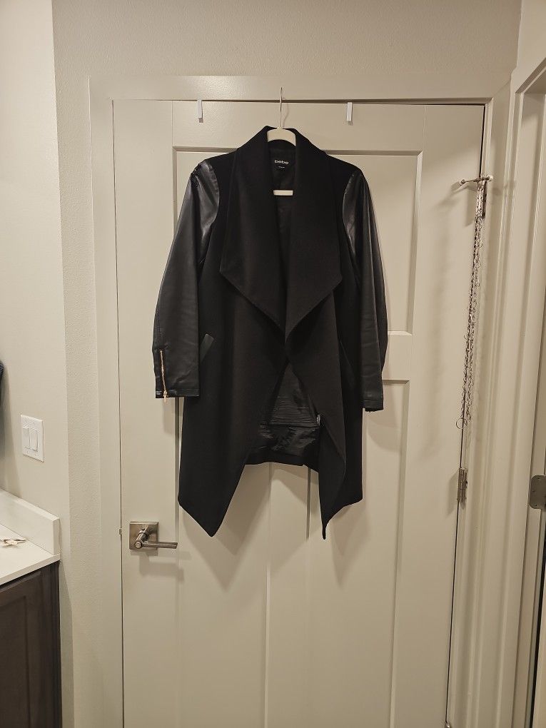 Bebe Black Trench Coat