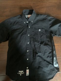 Mens Bathing Ape Button up shirt Large