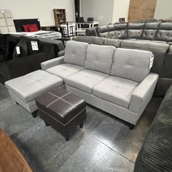 Simple Gray Sofa 