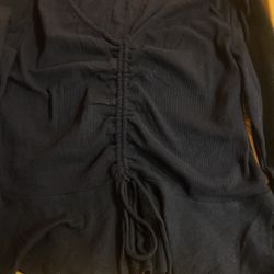 Black Blouse Long Sleeves Size Large