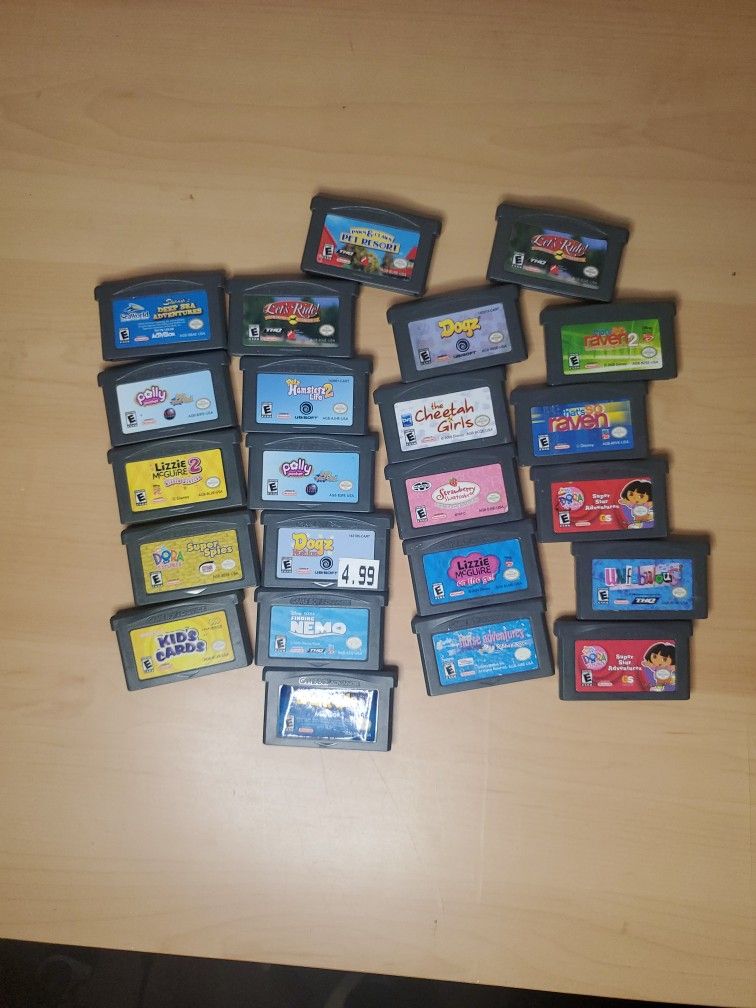 Gameboy Advance Game Lot Kids Girls Games