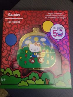 Hello Kitty 50th Anniversary Limited Edition 2,800 Pcs Enamel Hinged Pin