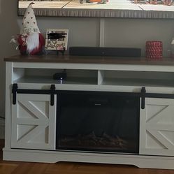TV Stand W/ Fireplace