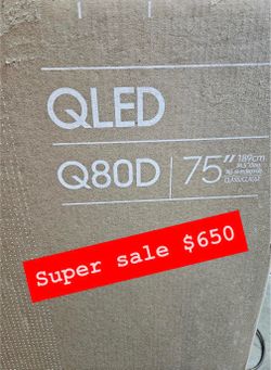 SAMSUNG QN75Q80D 75-Inches QLED 4K TV | Quantum HDR+ | Dolby Atmos, Object Tracking Sound Lite | Direct Full Array | Motion Xcelerator | Alexa Built-i