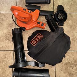 BLACK+DECKER 12 AMP 250 MPH 400 CFM Corded Electric 3-In-1 Backpack Leaf Blower, Vacuum & Mulcher