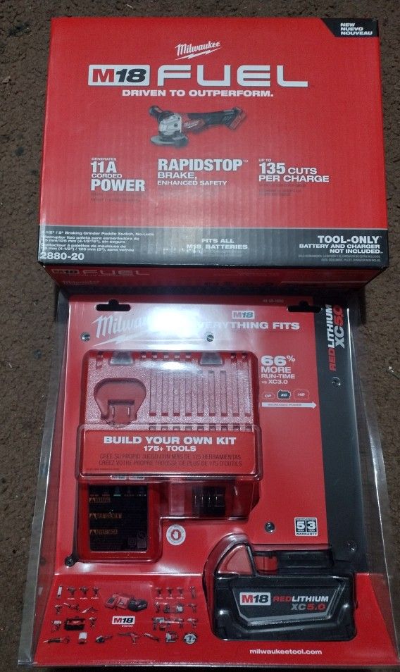 Milwaukee Grinder With Battery