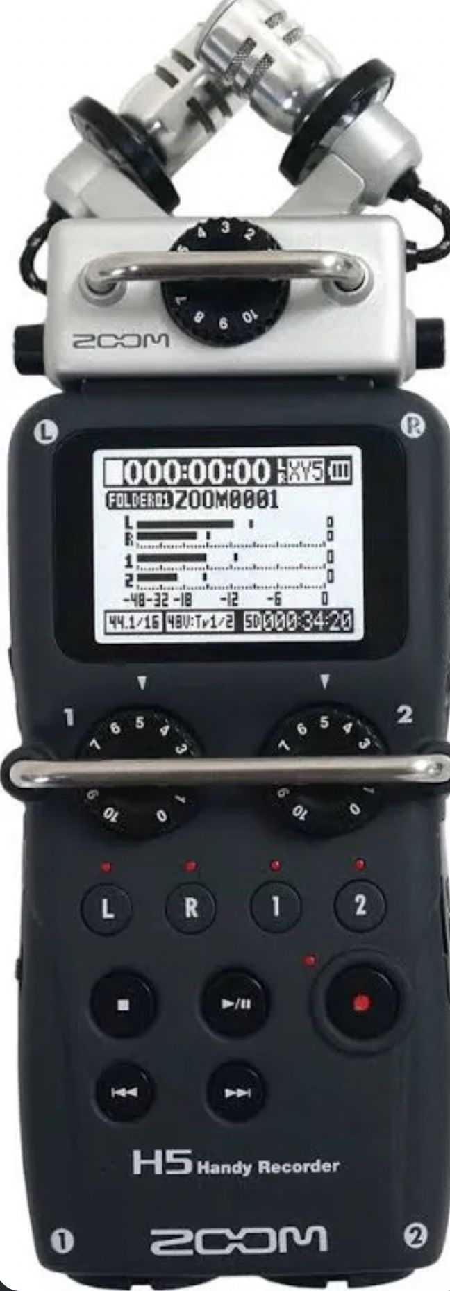H5 Handheld Recorder With Built In Condenser Mics!!!