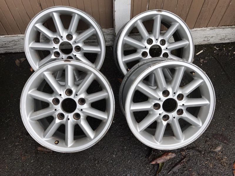 BMW Style 41 wheels. 15" x 7"