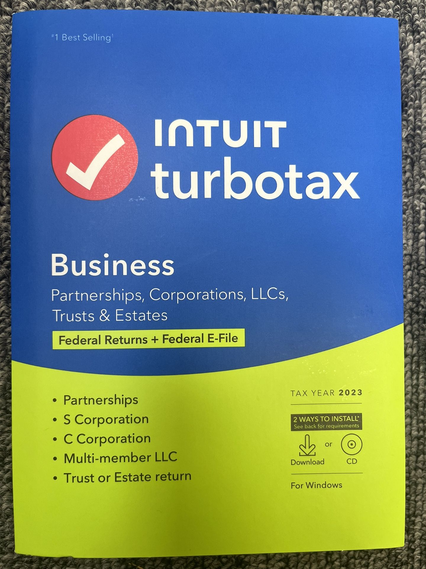 $$ TurboTax Business 2023 CD/DVD for Pickup or Download $$