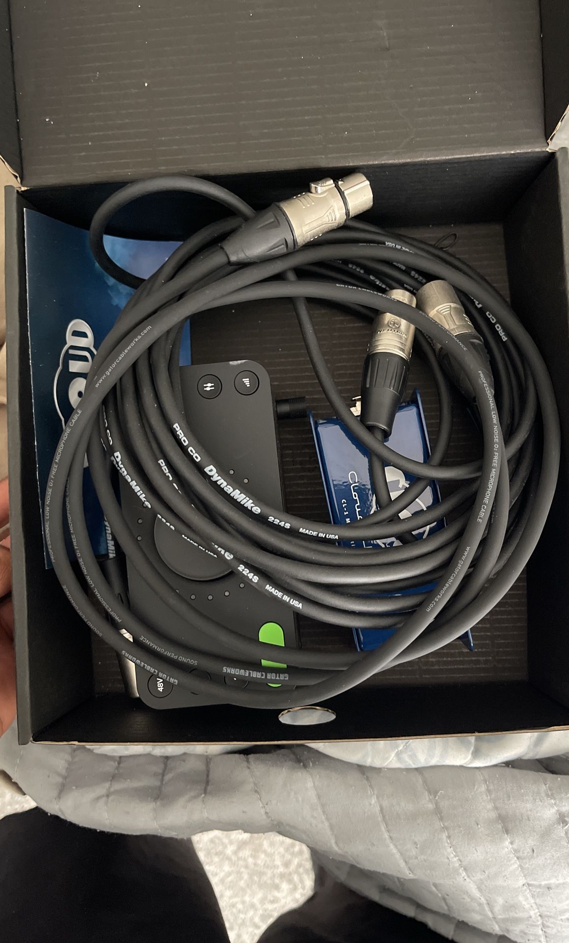 Cloud Microphones Cloudlifter CL-1 1-channel Mic Activator + Audient EVO 4 USB Audio Interface