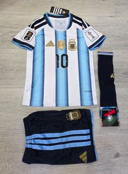 KIDS ARGENTINA MESSI WORLD CUP SOCCER JERSEY
