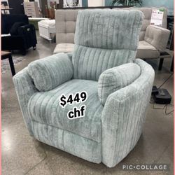 Sky blue power glider recliner chair  // Christmas Sale !