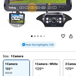 Yakry Wireless RV / Travle Trailer Back Cámara 