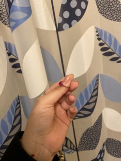 14 caret gold. pink birthstone