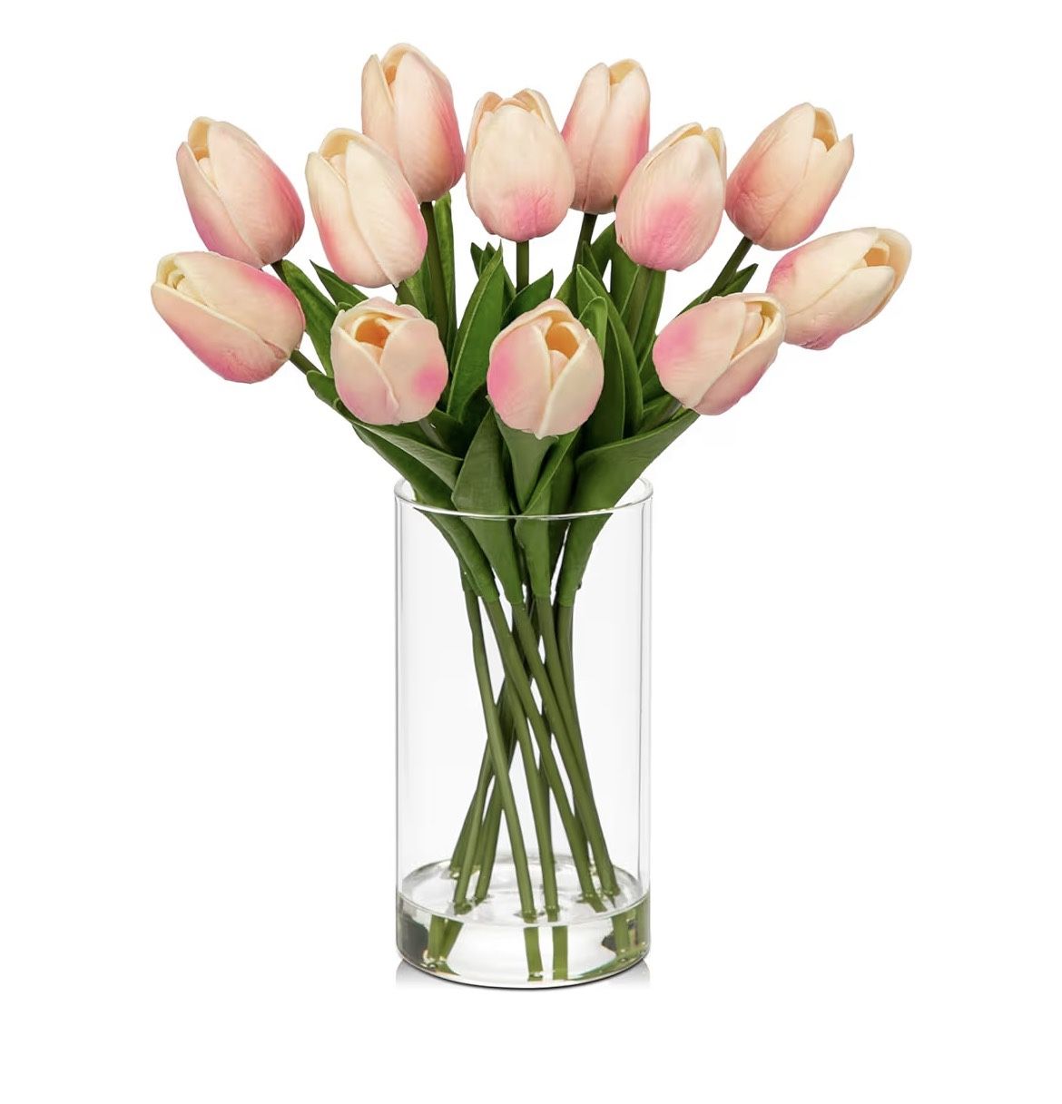 Realistic Fake Flowers With Vase 