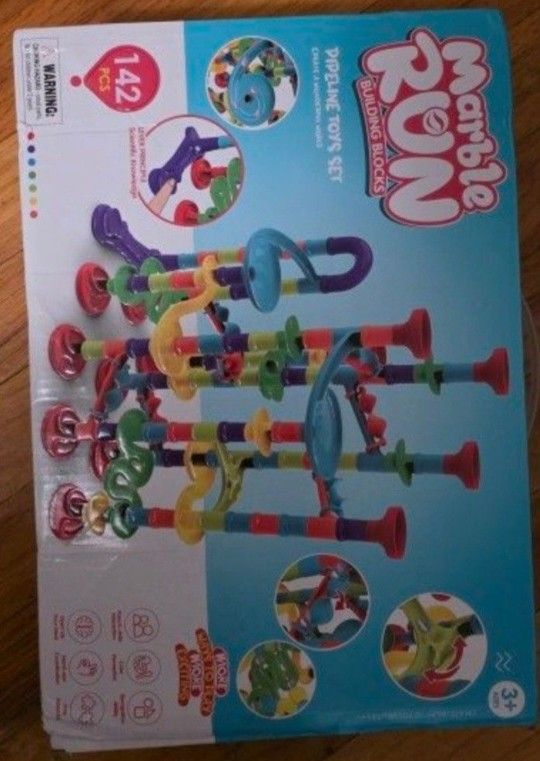 Marble Run Building Blocks Pipeline Toy Set