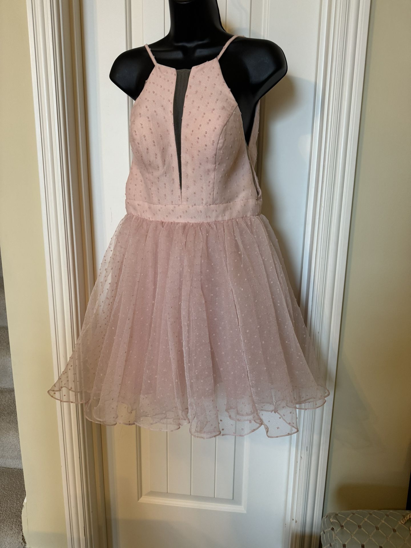 211-PMTT NWT Sherri Hill Pink Short Formal , Homecoming , Pageant Dress Size 0.